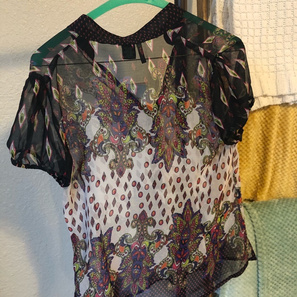 Sheer pattern blouse - Picture 3 of 3